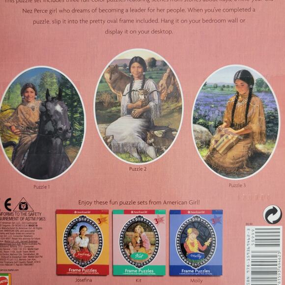 American Girl Kaya Frame Puzzle 3 Colorful 50-pieces Puzzles Ages 8+ NEW - Picture 3 of 9